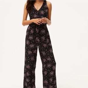 Loft floral jumpsuit size xxs petite